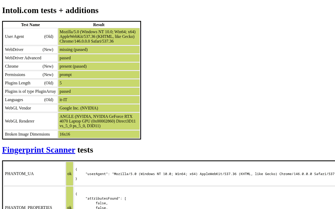 Screenshot affiancato di bot.sannysoft.com con Playwright stock che mostra sei test in rosso e CloakBrowser con tutti i marker verdi