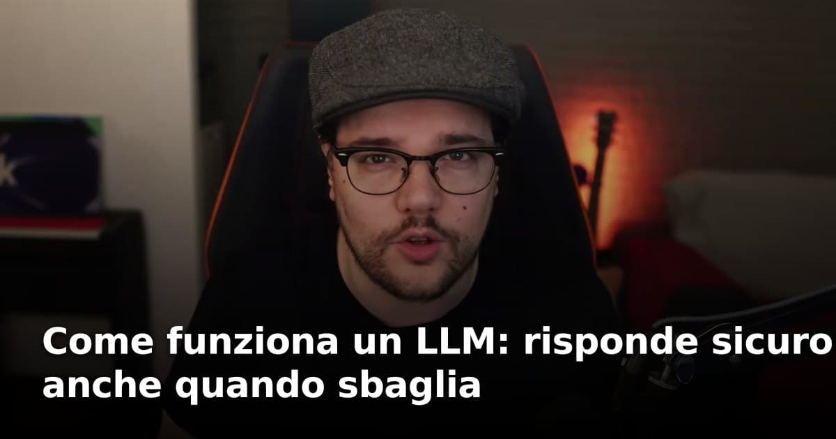 Come funziona un LLM: risponde sicuro anche quando sbaglia