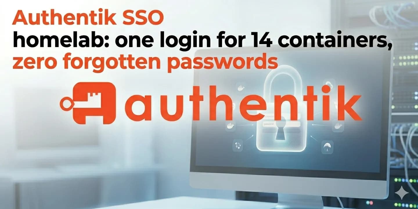 Authentik SSO on a Homelab: One Login for 14 Containers