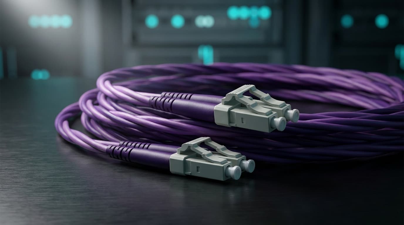 La dorsale in fibra del rack: perché gli switch si parlano in OM4 (e come l'ho accesa a 10G)