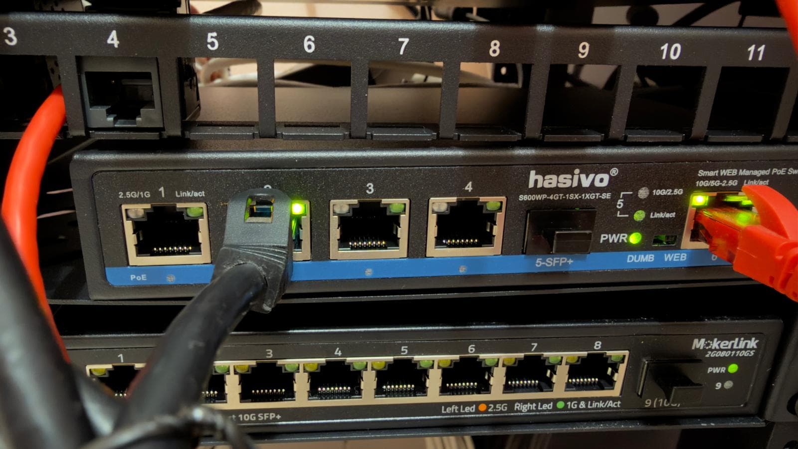 Hasivo S600WP benchmark 2.5G: 10GBase-T uplink e zero bad packet in 10 giorni di produzione