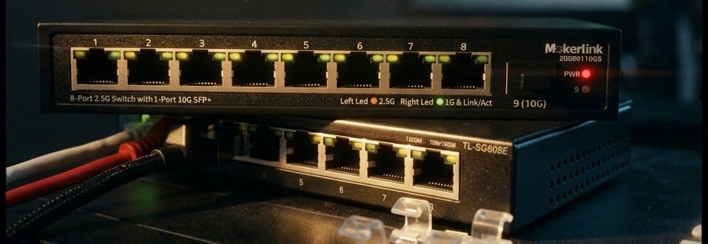 MokerLink 2G080110GS benchmark: 941 Mbps, zero retransmit e il vero collo di bottiglia del mio homelab