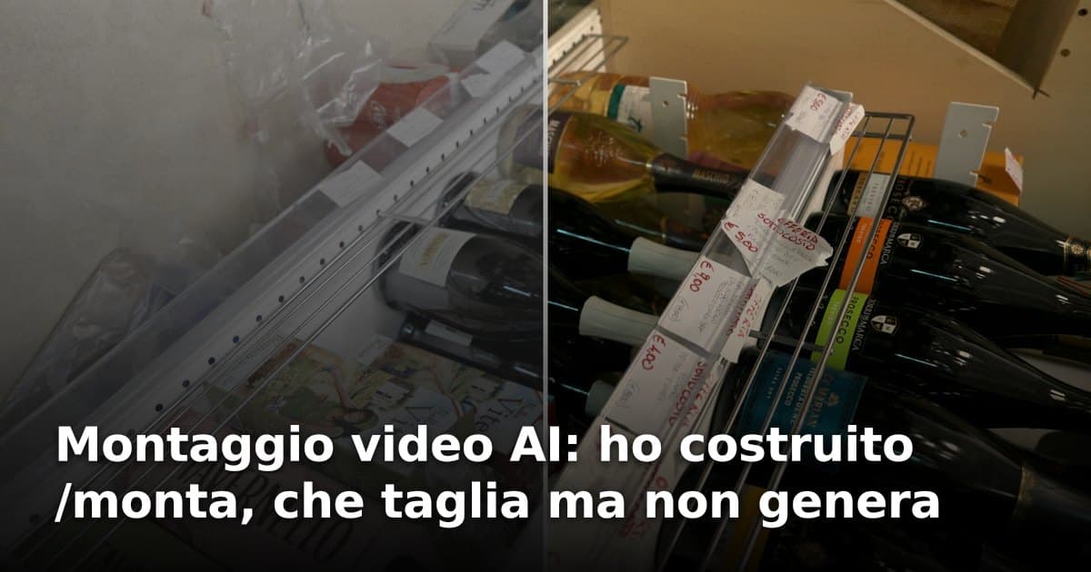 Montaggio video AI: ho costruito /monta, che taglia ma non genera