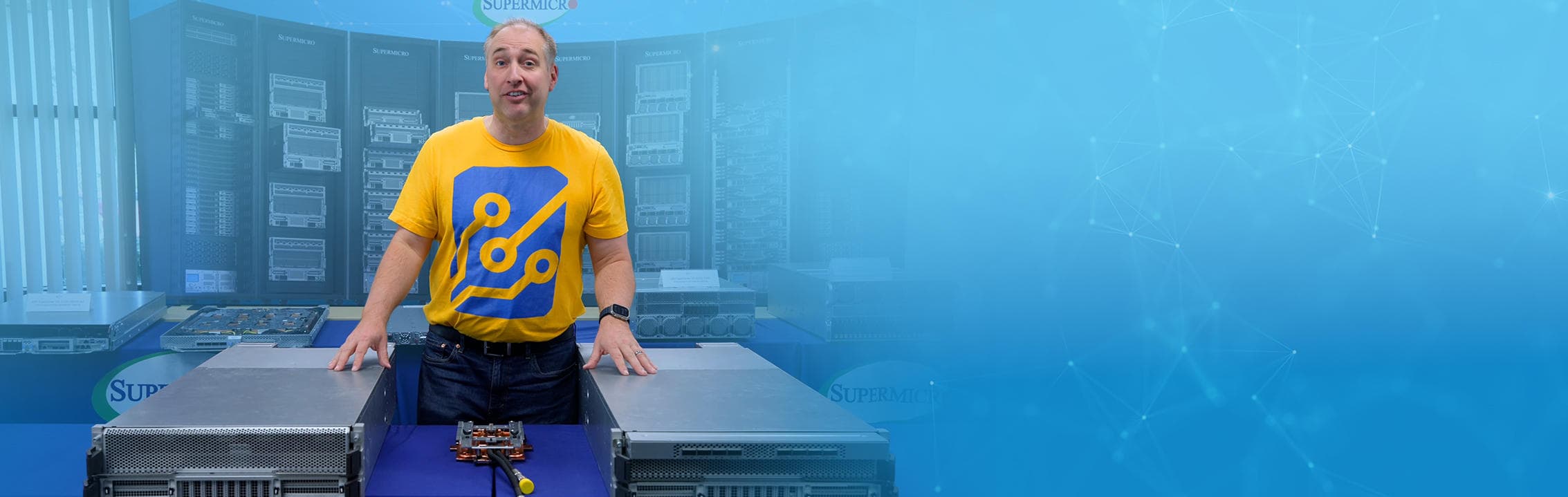 Server GPU Supermicro Nvidia B300 ad alta densità per datacenter AI