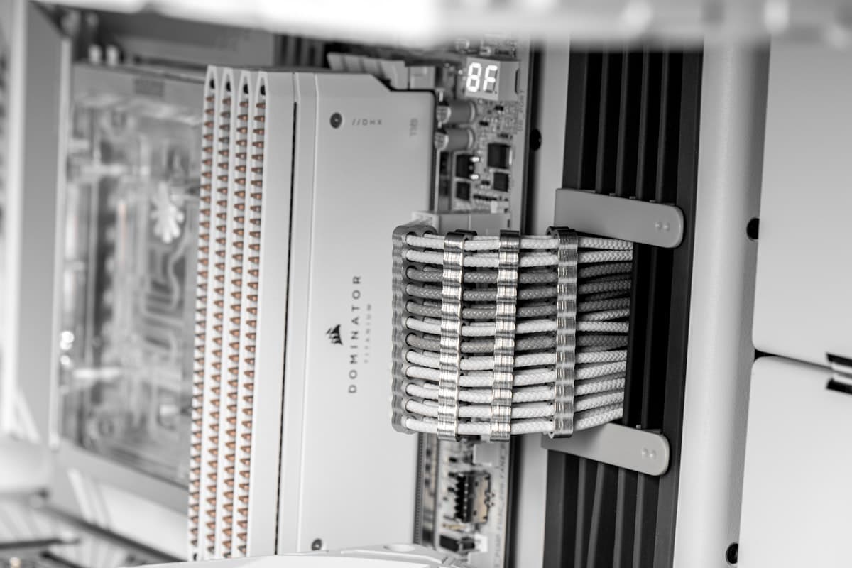 Componenti server rack con cablaggio, container LXC su homelab Proxmox