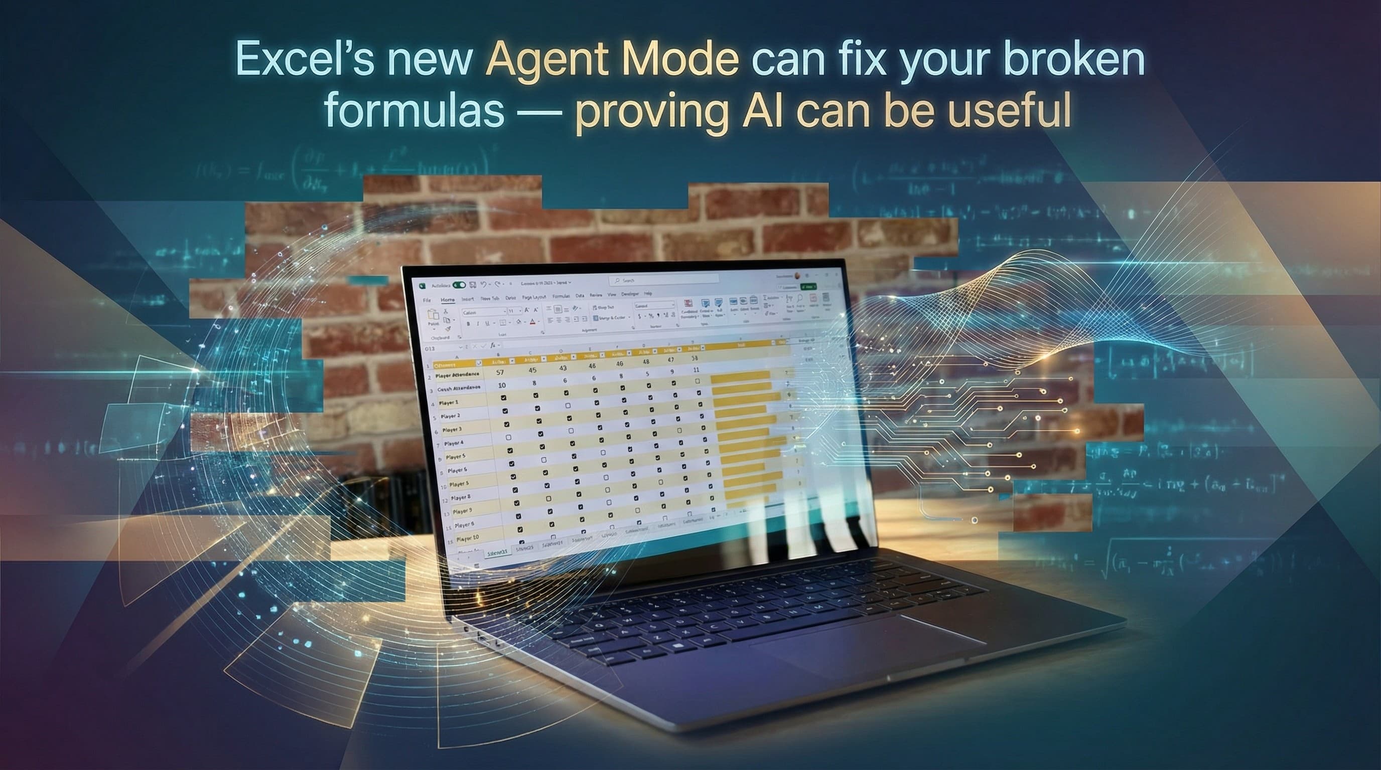 Copilot Agent Mode in Excel con pannello laterale attivo